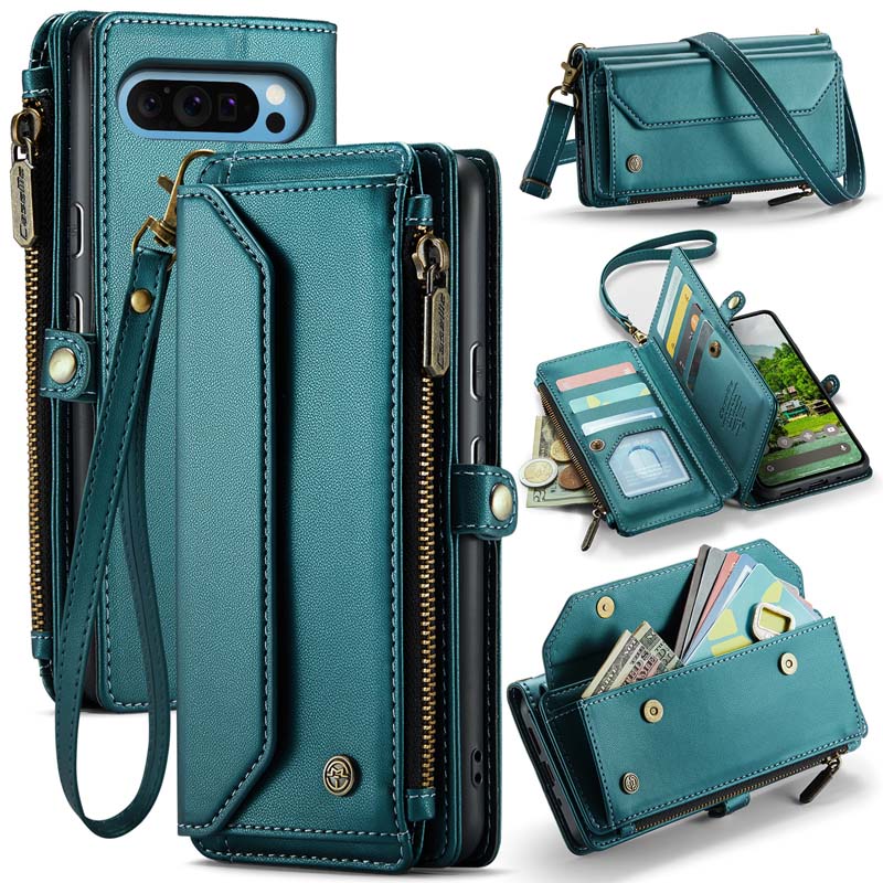 CaseMe Crossbody RFID Phone Bag Green