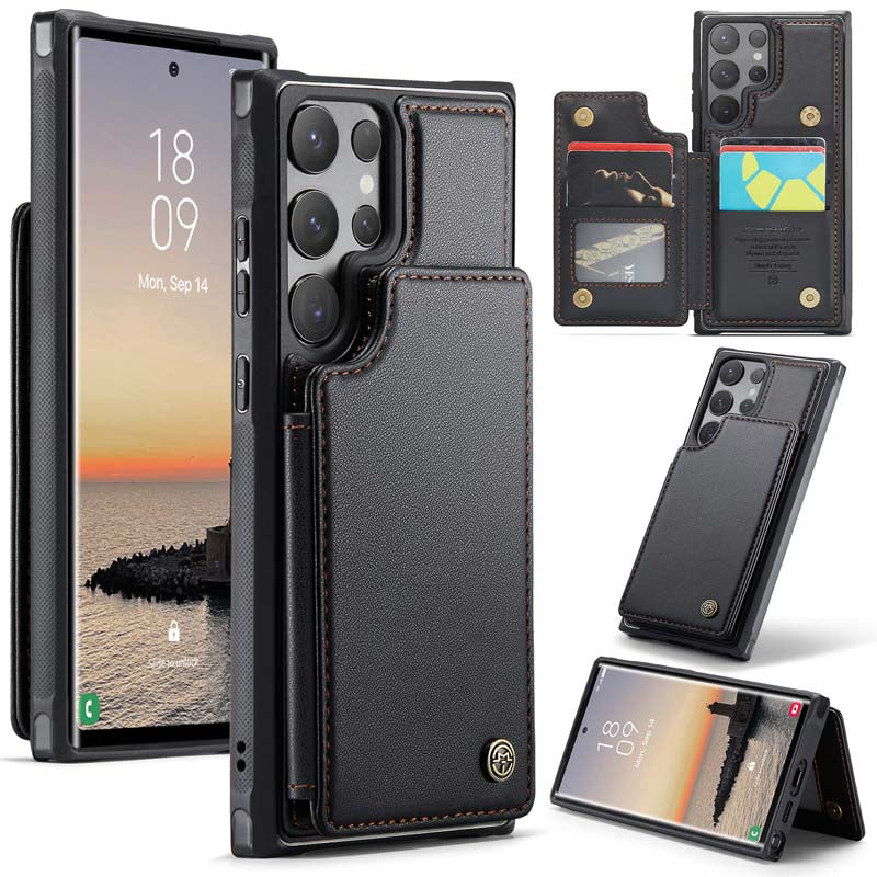 CaseMe Cardholder RFID Phone Case Black