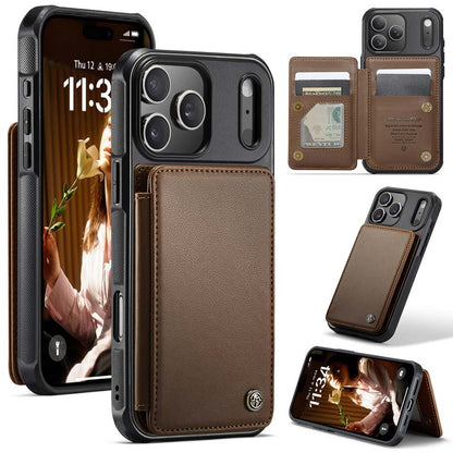 CaseMe Cardholder RFID Phone Case Brown