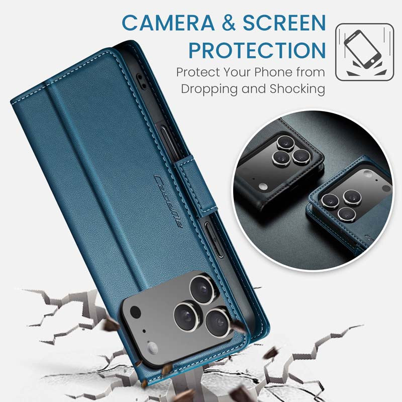 CaseMe RFID Wallet Case Blue