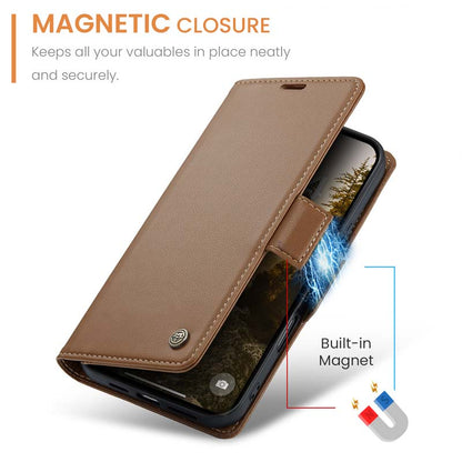 CaseMe RFID Wallet Case Brown