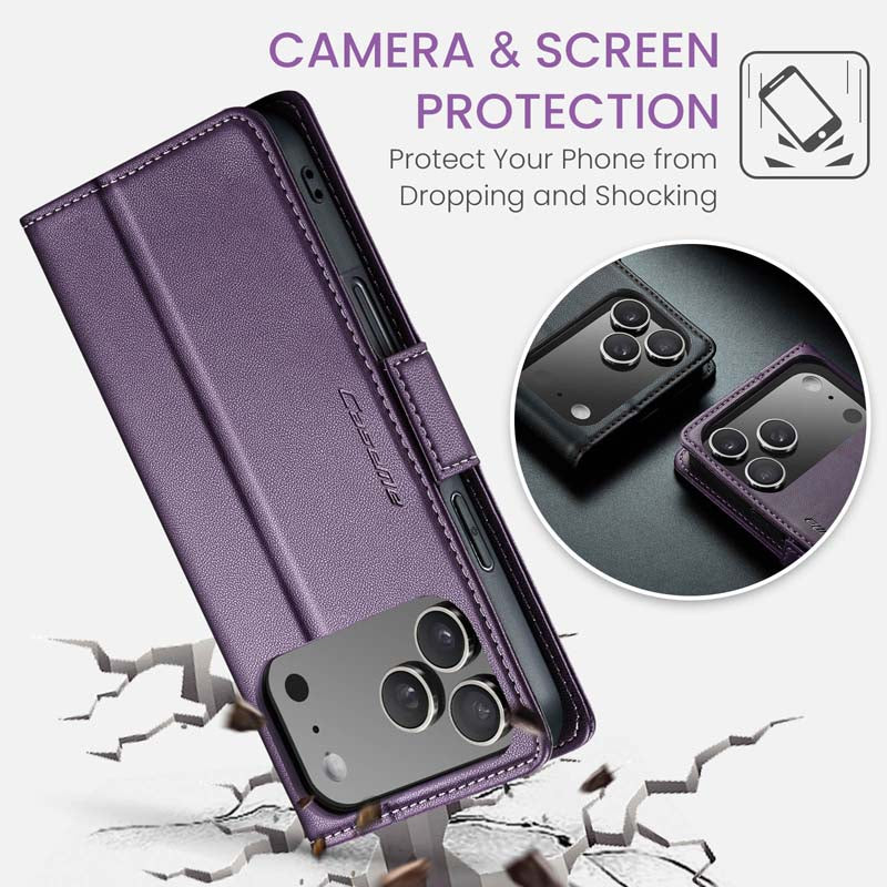 CaseMe RFID Wallet Case Purple