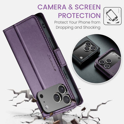 CaseMe RFID Wallet Case Purple