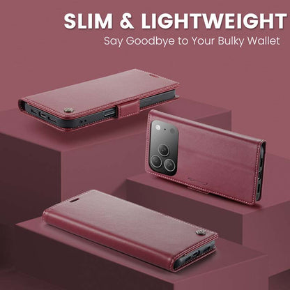 CaseMe RFID Wallet Case Red