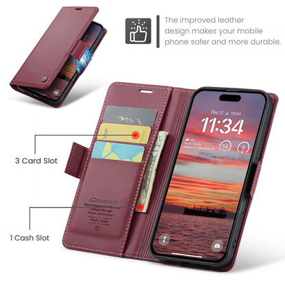 CaseMe RFID Wallet Case Red