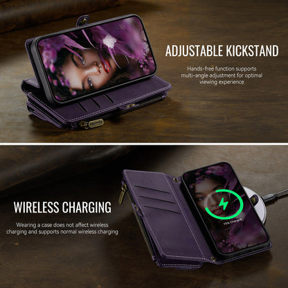 Caseme Crossbody Leather Wallet RFID Phone Case Purple