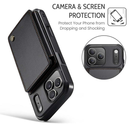 CaseMe Cardholder RFID Phone Case Black