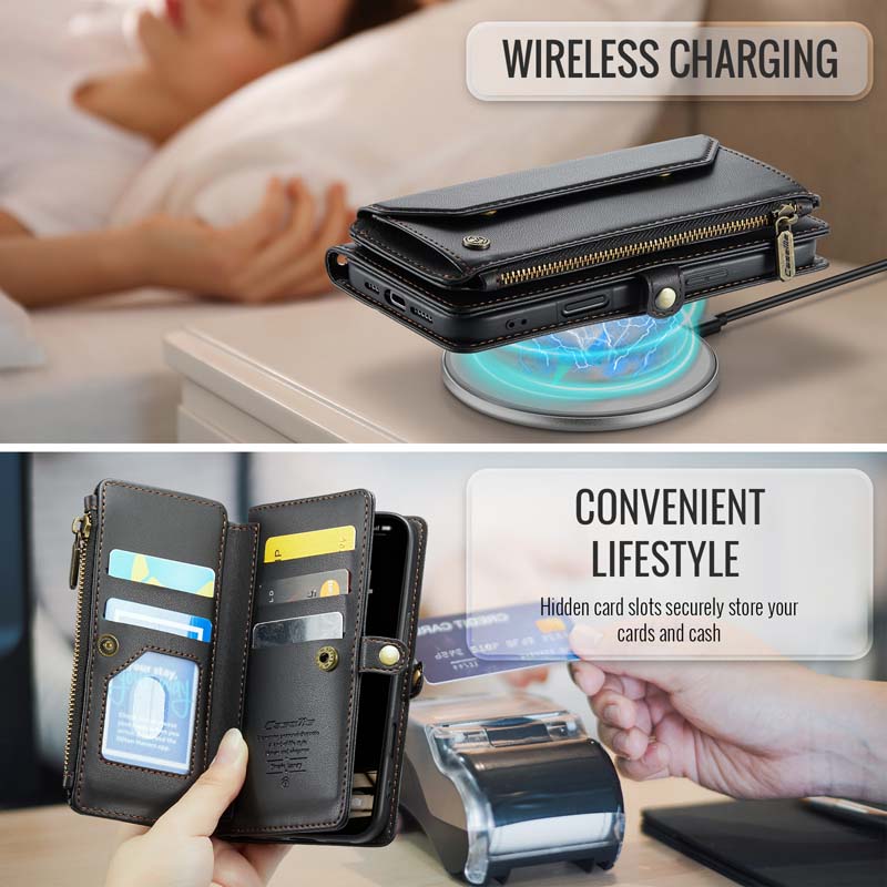 CaseMe Crossbody RFID Phone Bag Black