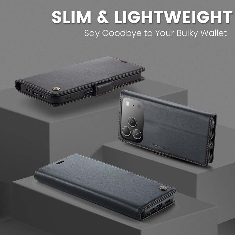 CaseMe RFID Wallet Case Black