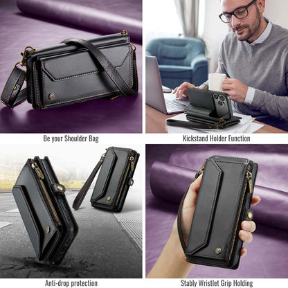 CaseMe Crossbody RFID Phone Bag Black