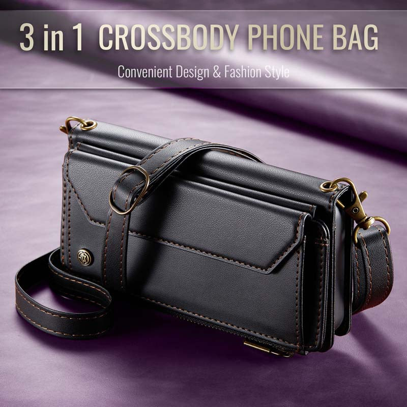 CaseMe Crossbody RFID Phone Bag Black