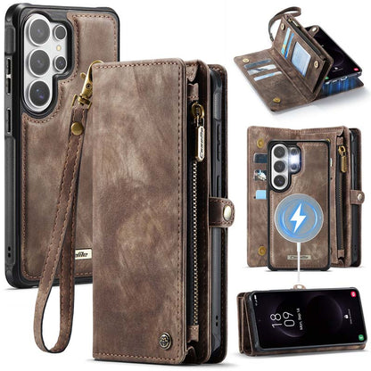 CaseMe Zipper Wallet Detachable Case Brown