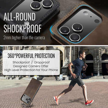 CaseMe Retro Wallet Case Coffee