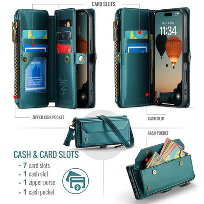 CaseMe Crossbody RFID Phone Bag Green