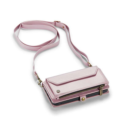 CaseMe Crossbody RFID Phone Bag Pink