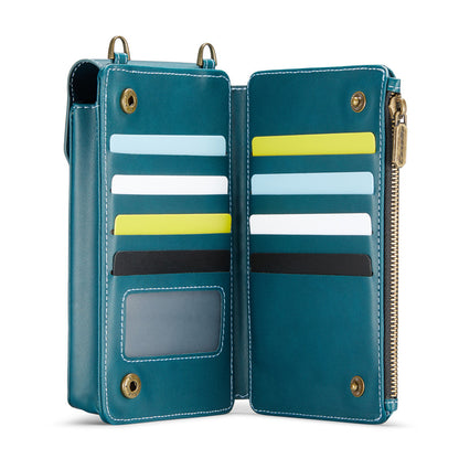CaseMe Crossbody RFID Zipper Phone Bag Blue