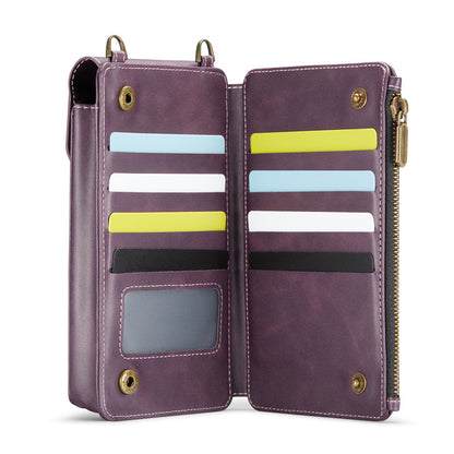 CaseMe Crossbody RFID Zipper Phone Bag Purple