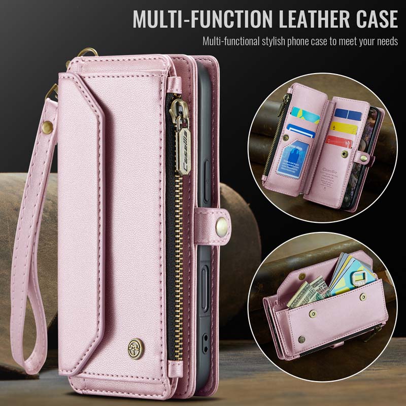 CaseMe Crossbody RFID Phone Bag Pink