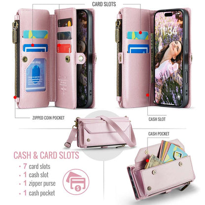 CaseMe Crossbody RFID Phone Bag Pink