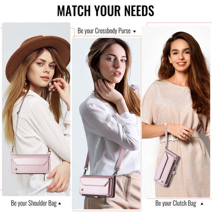 CaseMe Crossbody RFID Phone Bag Pink