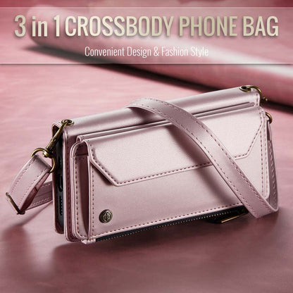 CaseMe Crossbody RFID Phone Bag Pink