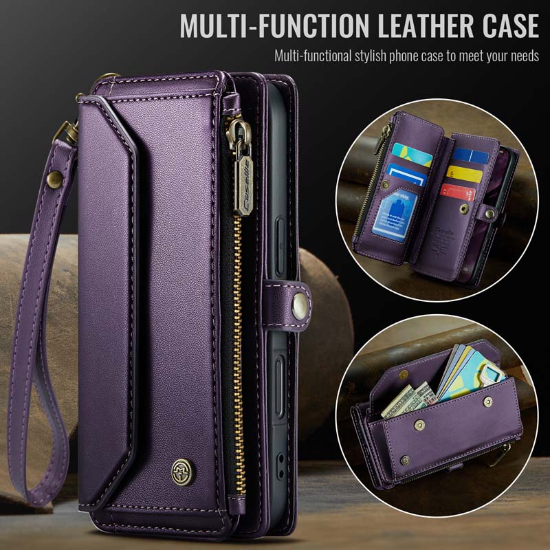 CaseMe Crossbody RFID Phone Bag Purple