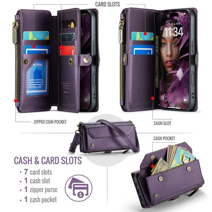 CaseMe Crossbody RFID Phone Bag Purple