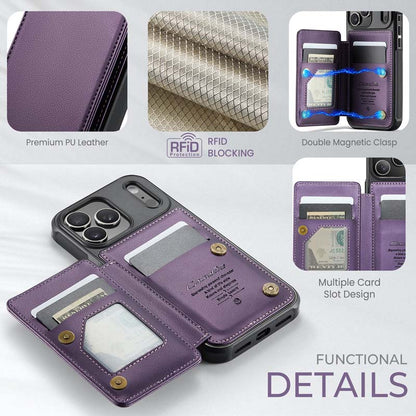 CaseMe Cardholder RFID Phone Case Purple