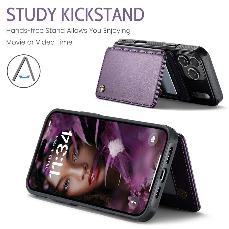 CaseMe Cardholder RFID Phone Case Purple