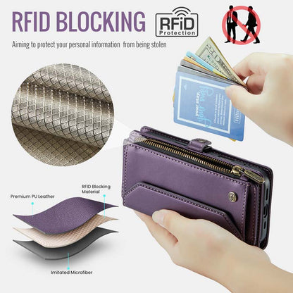CaseMe Crossbody RFID Phone Bag Purple