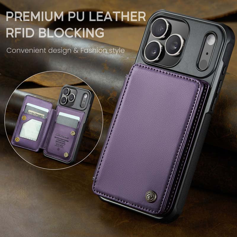 CaseMe Cardholder RFID Phone Case Purple