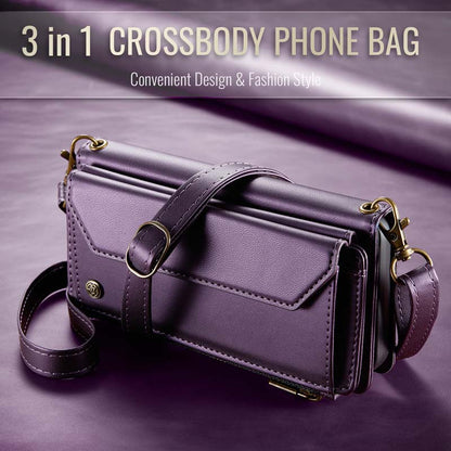 CaseMe Crossbody RFID Phone Bag Purple