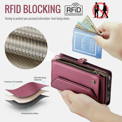 CaseMe Crossbody RFID Phone Bag Red