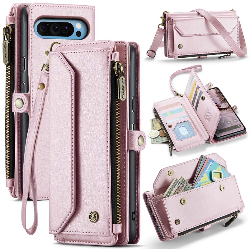CaseMe Crossbody RFID Phone Bag Pink
