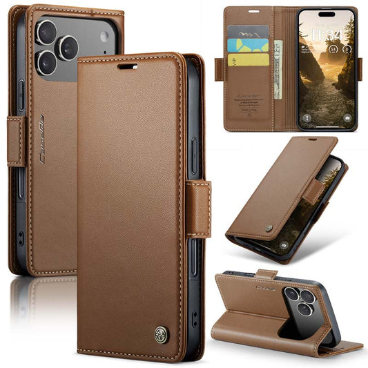 CaseMe RFID Wallet Case Brown