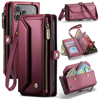 CaseMe Crossbody RFID Phone Bag Red