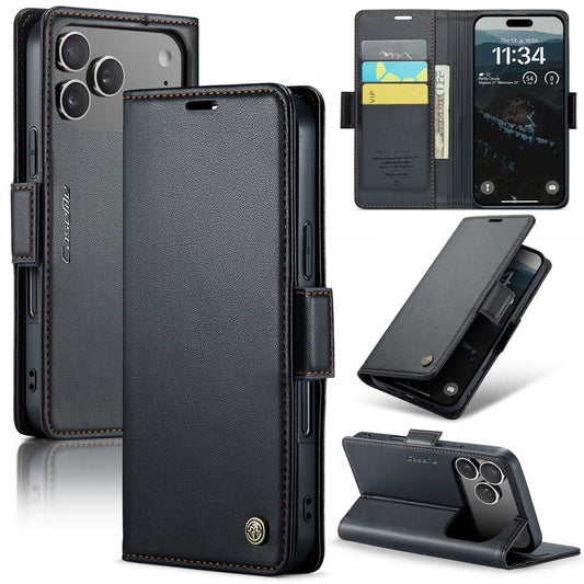 CaseMe RFID Wallet Case Black