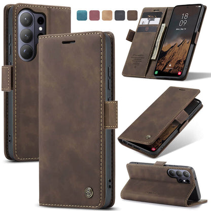 CaseMe Retro Wallet Case Coffee